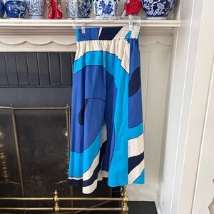 Amazing vintage blue white maxi skirt pucci